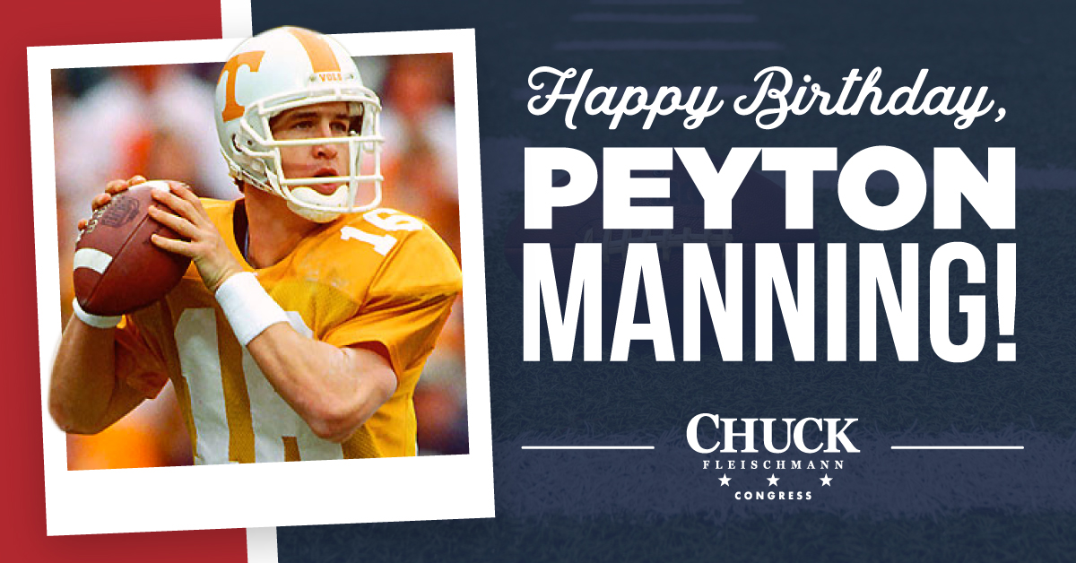 Join me in wishing the great Peyton Manning a very happy birthday! 