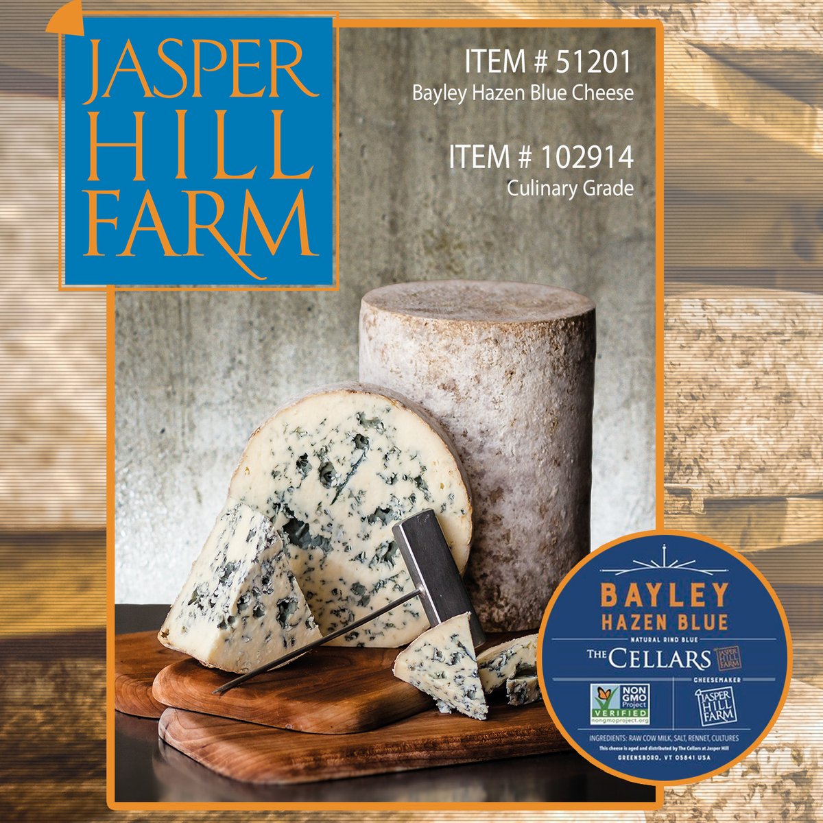 Here in New England you'd be hard pressed to find anyone who hasn't heard of <a href="/jasperhillfarm/">Jasper Hill Farm</a> . But, not everyone has tried their cheese. That's we have teamed up with Jasper Hill to bring you their #BayleyHazen Blue Cheese at an insanely low price for the month of March.
