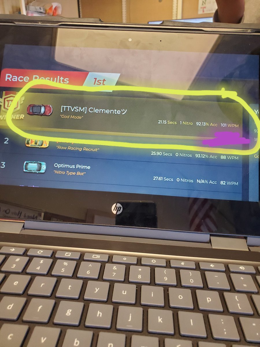 Ms_Allen123's tweet photo. Clemente is crushing Nitro Type at Recess! #SennettShines https://t.co/86x2RF31yW