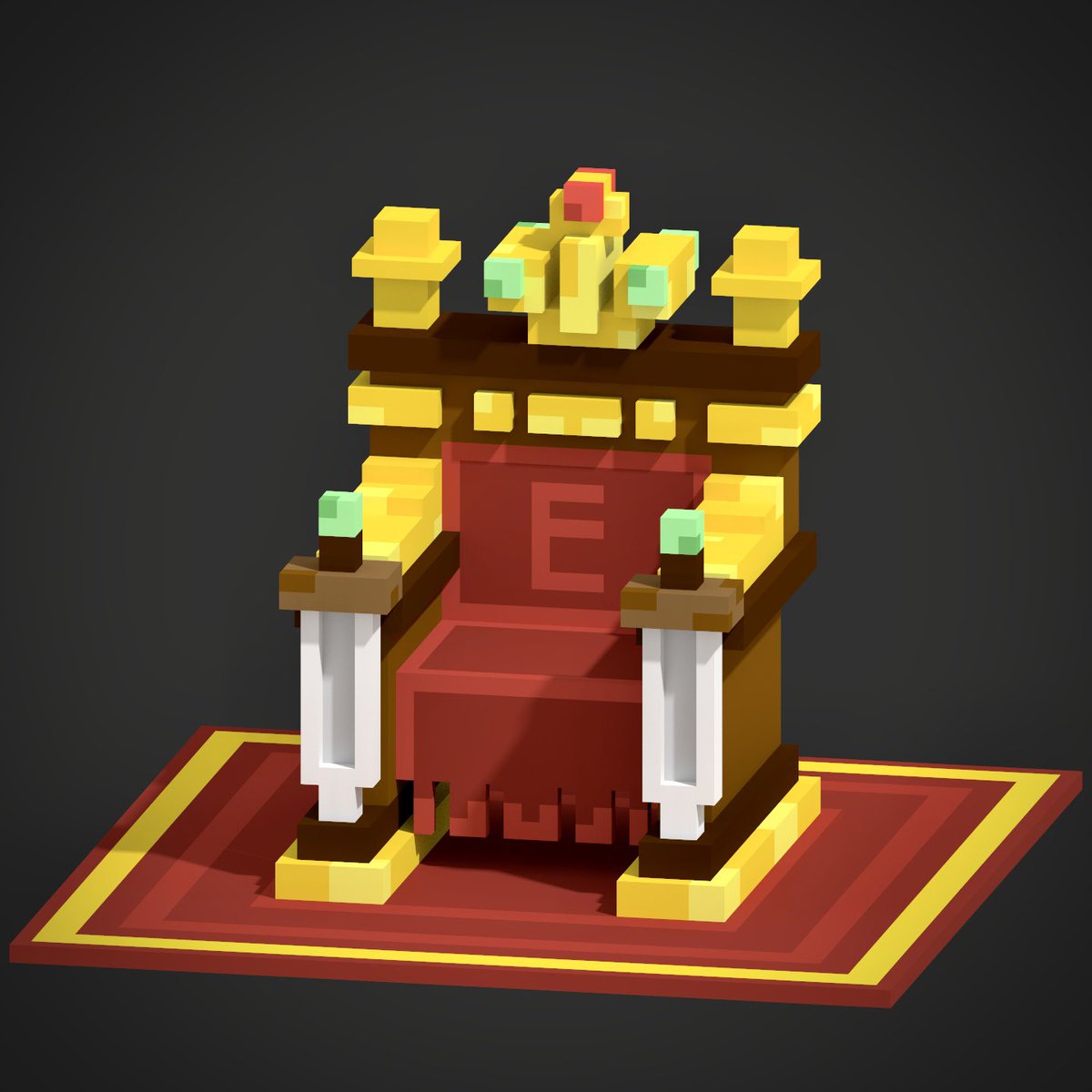 Little throne for the king 👑 

#voxelart #voxel #voxeldailies