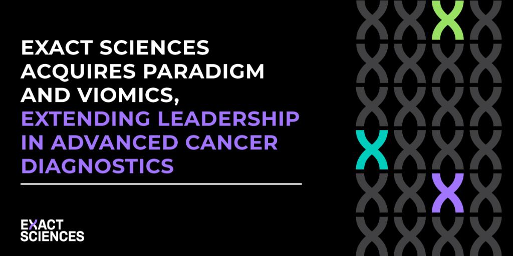 ExactSciences's tweet photo. Just announced: We’re expanding our leadership in advanced #cancer #diagnostics. Acquired expertise will lay the foundation for future blood-based #TherapySelection, minimum residual disease #MRD, and #RecurrenceMonitoring tests. https://t.co/SFD6qetyuF https://t.co/lIwwEmt6vk