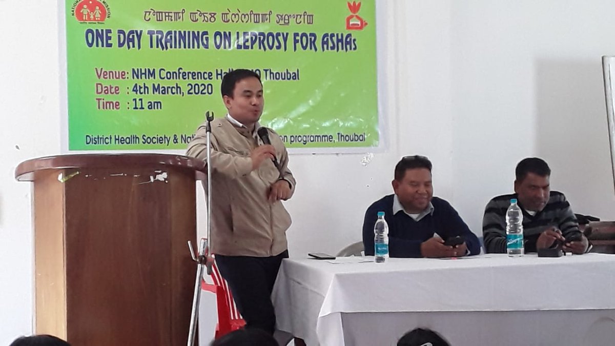 ManipurNhm's tweet photo. @health_manipur
1. palliative care visit at Langmeithet village under HWC Ukhongsang, found one suspected case of throat ca 
2. Training of ASHAs on Leprosy at Thoubal
3.intensified immunization at Thoubal Mayai Leikai
4.NCD GOI team at PHC Wangjing MO Portal entry reviewed https://t.co/p0McWWcJIQ