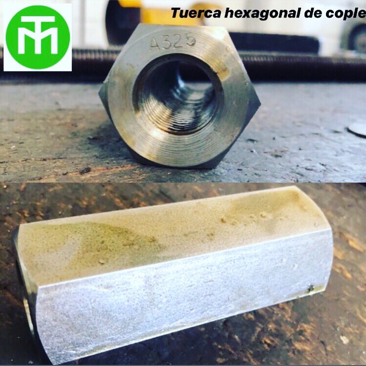 Tornimex2's tweet photo. Tuerca hexagonal de cople A325.

#tuerca #tuercahexagonal #tornillos #aceroinoxidable #fabricaindustrial https://t.co/x711VUinCs