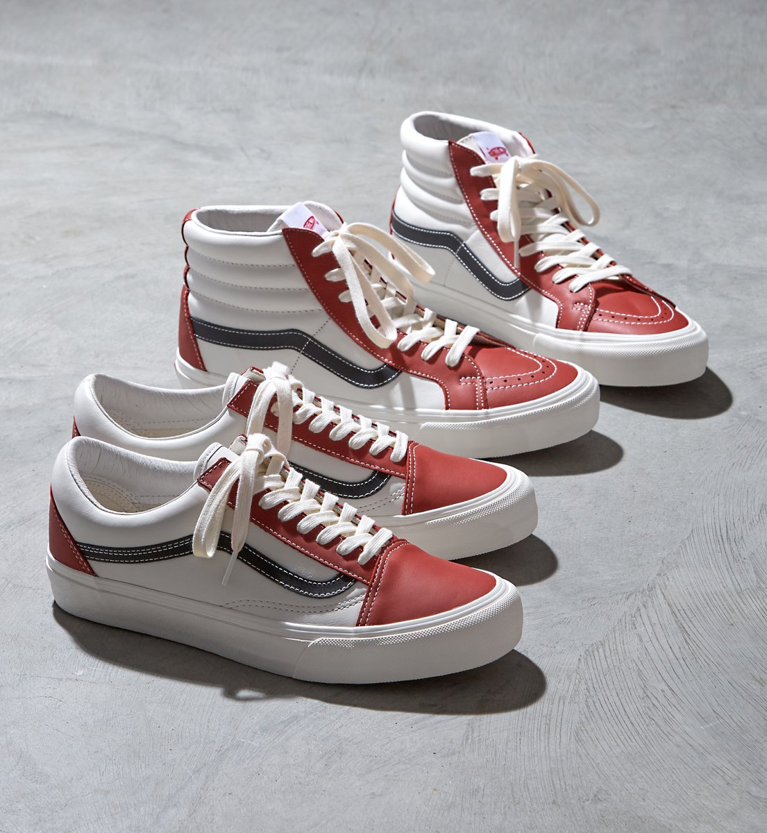 vans vault chili pepper on feet