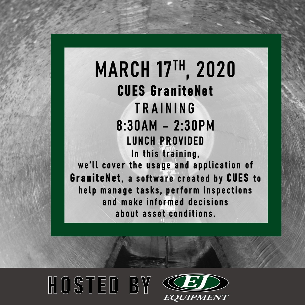 EJEquipment's tweet image. Spend your St. Patrick’s Day with EJ Equipment and CUES as we host GraniteNet Training!
There is no fee required for this training and lunch will be provided.
Click the link below to register today!
docs.google.com/forms/d/e/1FAI…