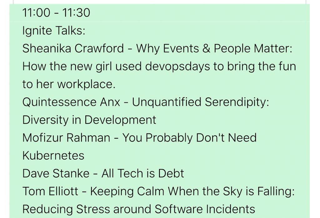 devopsdaysNYC's tweet image. Next up. Ignite talks! #devopsdaysnyc
