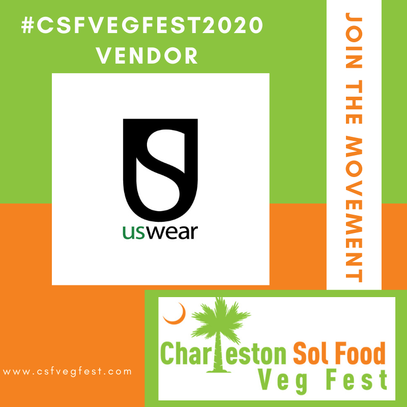 CSFVegFest's tweet photo. On behalf of the Charleston Sol Food Veg Fest, we would like to give a very special thanks to uswear, LLC for joining our movement to promoting a healthier community. uswear, LLC will be participating as one of our vendors. Come out and join us on April 25, 2020. https://t.co/Rr6yv7jQAf