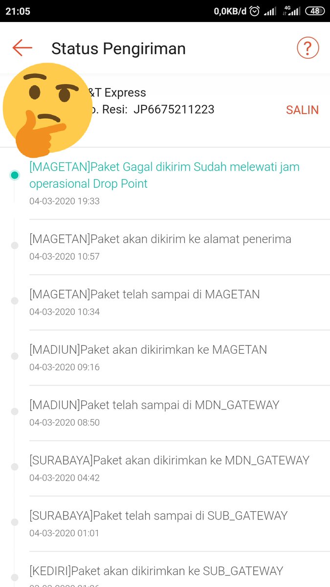 hood_ah's tweet photo. @jntexpressid Paket JP6675211223 kok pengiriman gagal untuk hari ini? Apa besok dikirim ulang? https://t.co/e3Fp1MXyzk
