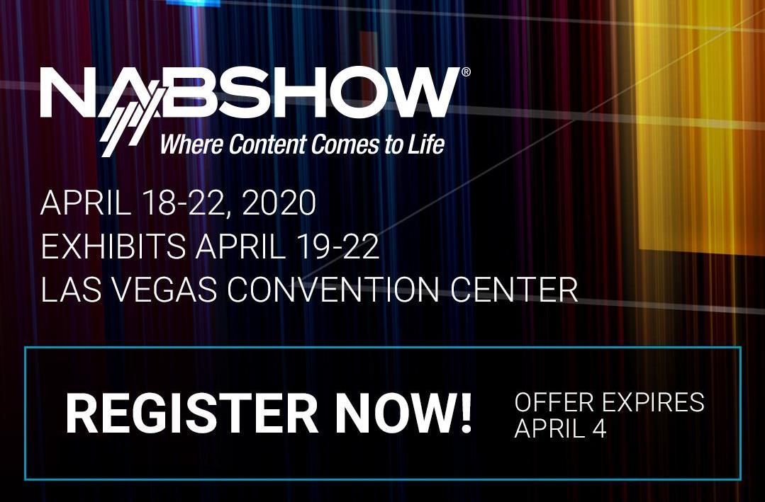 d2_journey's tweet photo. Be our guest at The NAB Show 2020! Use this link for FREE registration -- and make sure to visit Journey in Booth SU14910! https://t.co/9AT0n75MZs #nabshow #ipvideo https://t.co/wETTIUseZM