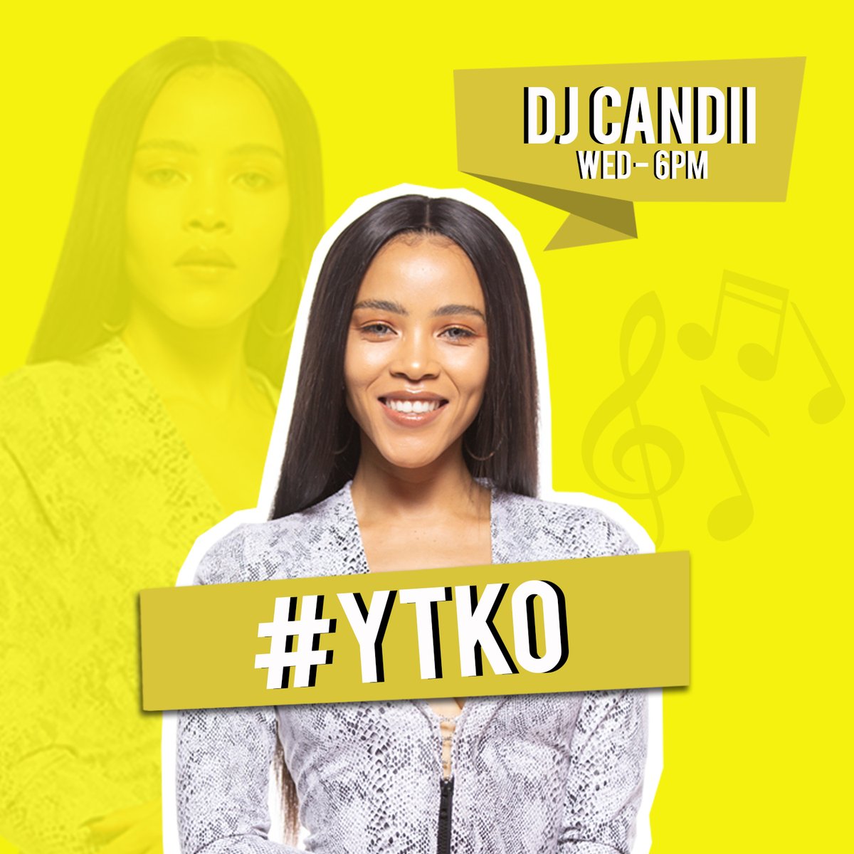 Yfm's tweet photo. It's time for #YTKO with the sweet @DjCandii
#TheBestDrive
#YTKO is driven by @ToyotaSA
#LeadTheWay https://t.co/x3Yz7Wujnw
