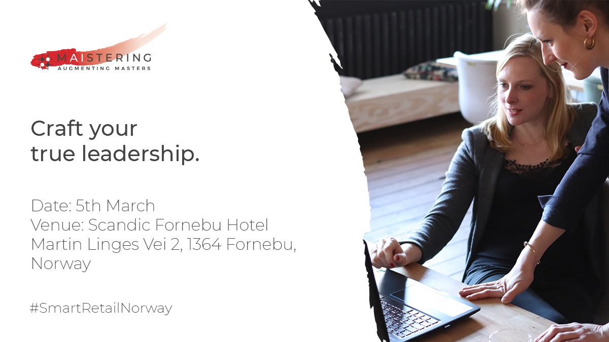 maistering's tweet photo. The future of retail meets the future of leadership, tomorrow at #SmartRetailNorway. We’ll be there of course, waiting to meet you: https://t.co/5uhYTLwLdG
#Maistering #MasterCollections #MagicalBusinessJourneys #ManagementEvents #MasterCollections @benedict_kmu @saurabhladdha https://t.co/S7WHOzzUCl