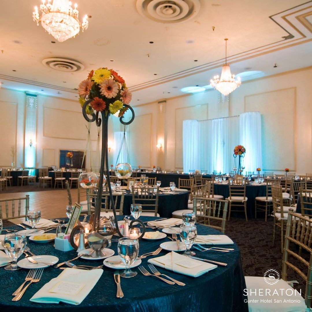 Sheraton_Gunter's tweet photo. Embrace history and timeless design at our historic hotel. Built in 1909, the building and its decor combine the ageless grace of the 1900's with today's amenities. We provide the perfect venue for your ceremony and/or reception. #Weddings https://t.co/LIt6Y9OYJS