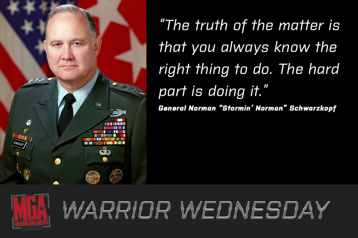 MGAOrlando's tweet photo. This week's Warrior Wednesday is brought to you by Stormin' Norman. https://t.co/n6bubPCff7
