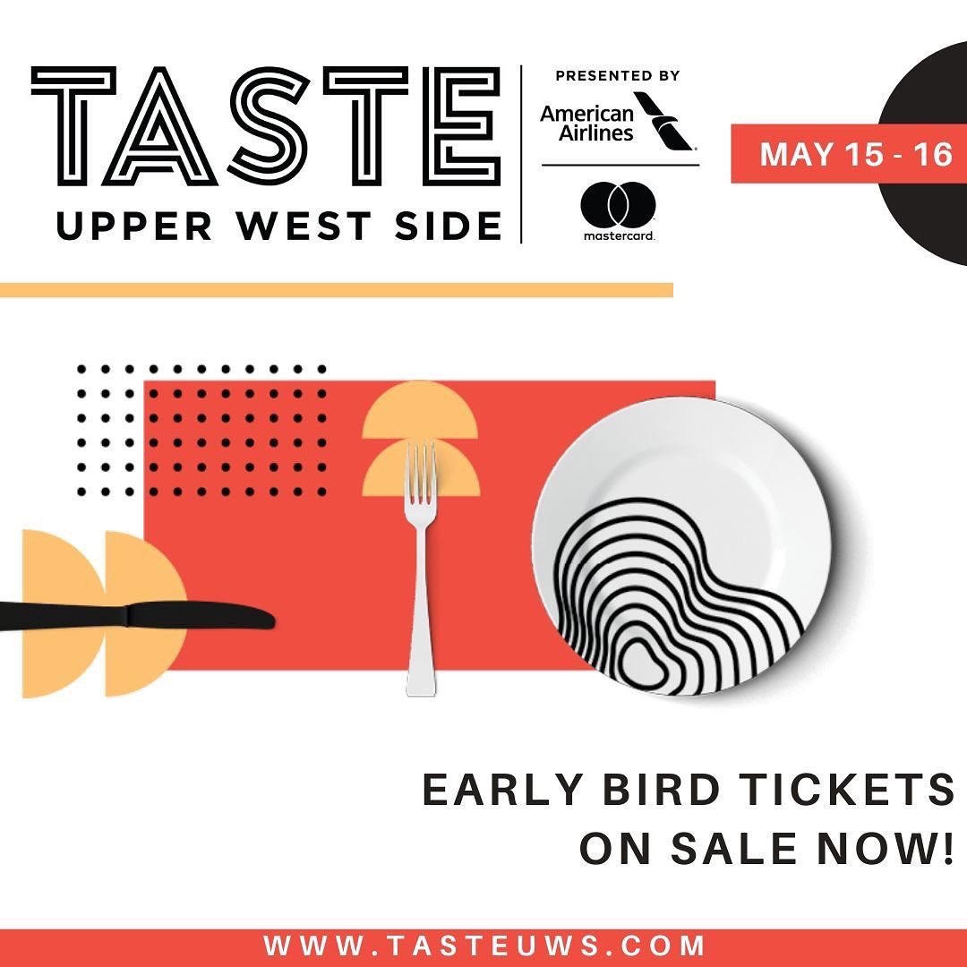 ❗️ SAVE THE DATE ❗️

On May 15-16, Taste of the Upper West Side presented by American Airlines and Mastercard is back to celebrate its 13th anniversary! Early bird tickets are on sale now. 🌟

Ticket link: tasteuws.com