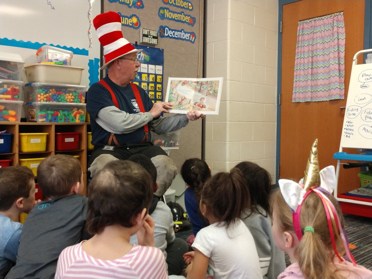 Our first March is reading month special reader!  Thank you firefighter Mark!