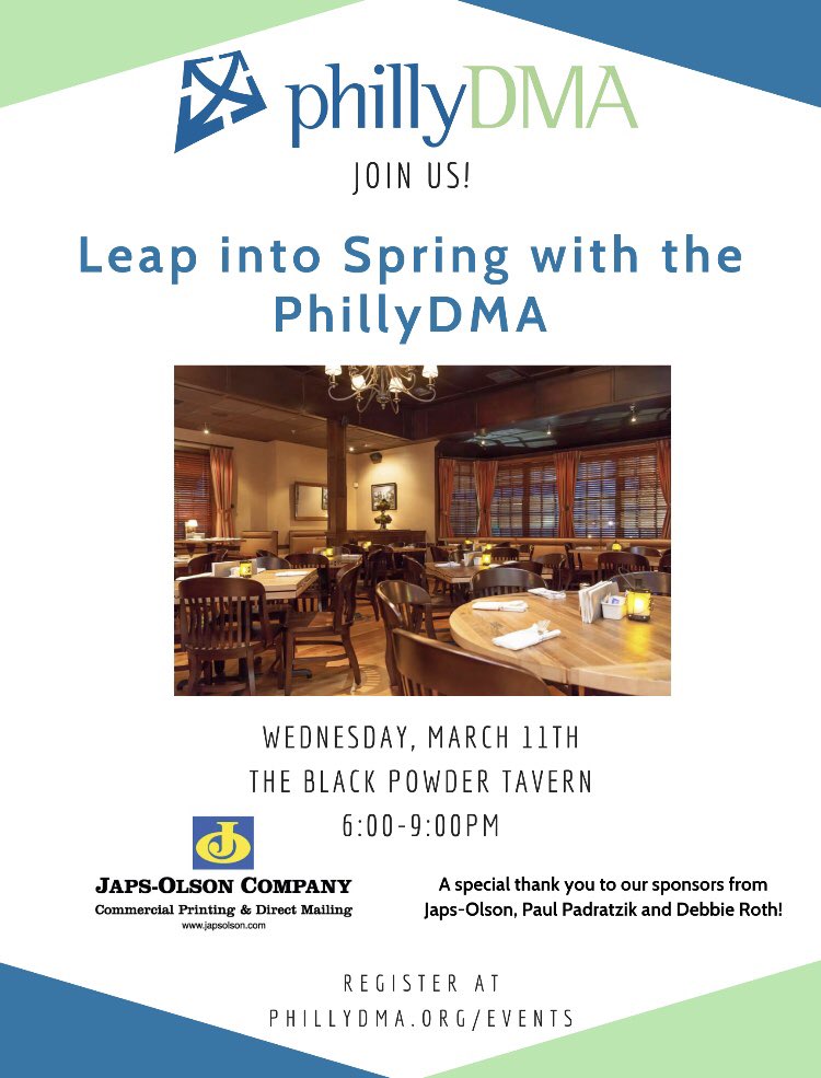PhillyDMA's tweet photo. We’re one week out from our first networking event of the year! Sign up now https://t.co/zARCh3hUK1 https://t.co/4KLxZxP2Lj