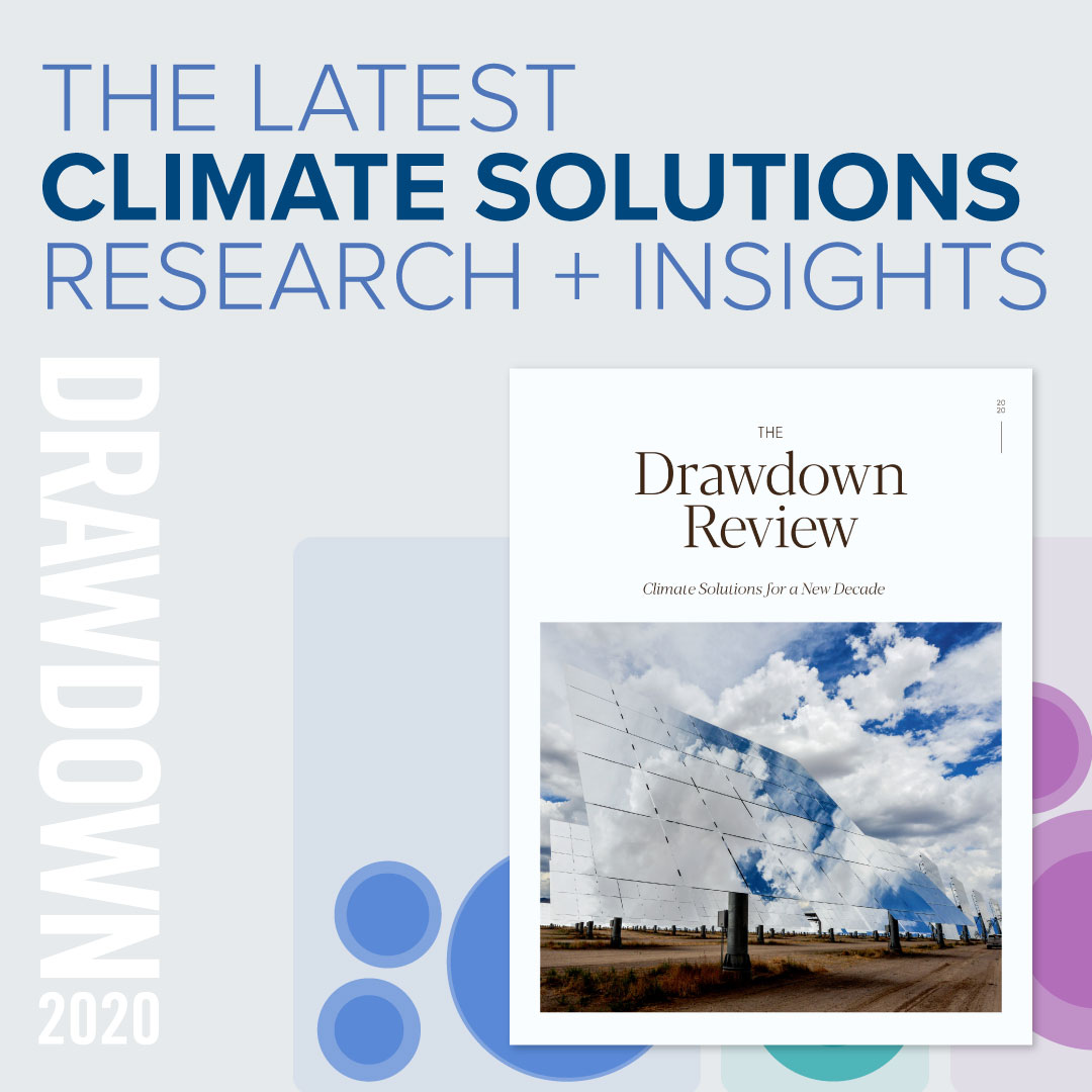 Impact4Climate's tweet photo. New 2020 #DrawdownReview from @ProjectDrawdown offers the latest update on their comprehensive analysis of all the ways to reduce atmospheric carbon emissions: https://t.co/bzhz2NBFEU #Drawdown2020 #ClimateAction https://t.co/16g5bJ31Sm