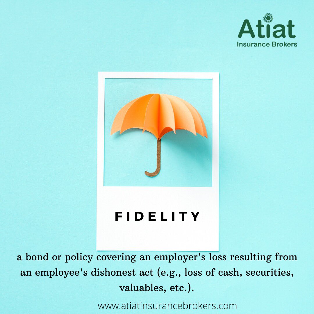 atiatinsurance's tweet photo. Learn with Atiat IB!
Fidelity coverage, sometimes known as a fidelity bond, is a type of insurance that will protect a business owner against the theft of money, property, forgery or fraud by an employee.
#AtiatIB #GetInsured https://t.co/TxQSyzkEWJ