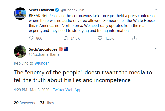 Rsyv8071's tweet photo. @NZdrama_llama @funder @WhiteHouse #TrumpLibrary
@VP #TrumpLibrary
@POTUS #TrumpLibrary
@CDCgov #TrumpLibrary
@HHSGov #TrumpLibrary
@DHSgov #TrumpLibrary
@SecPompeo #TrumpLibrary
@realDonaldTrump #TrumpLibrary
#LetHistoryRemember
#TrumpLibrary
#TruthSimplyIs
#TrumpLibrary https://t.co/ZPXgvvv6Su
