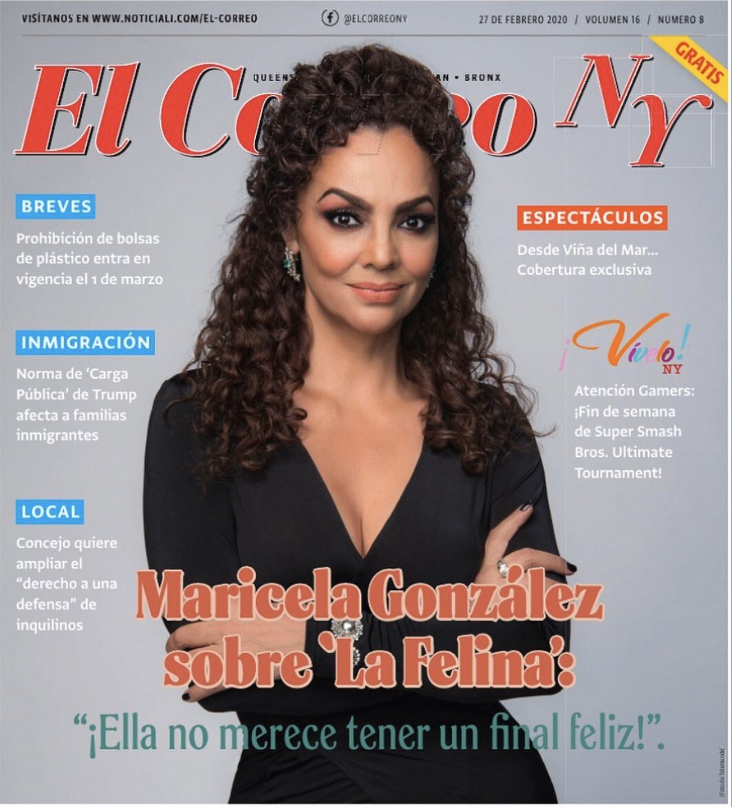 Gracias por su bonita portada #ElCorreoNY La Felina, contando secretitos. ¿Cómo amanece, mi adorado #margonteam? Recuerden, sin pánico pero mucha precaución e higiene para dominar ese demonio del #coronavirus que anda queriendo desatarse. #semama de tomar #decisiones