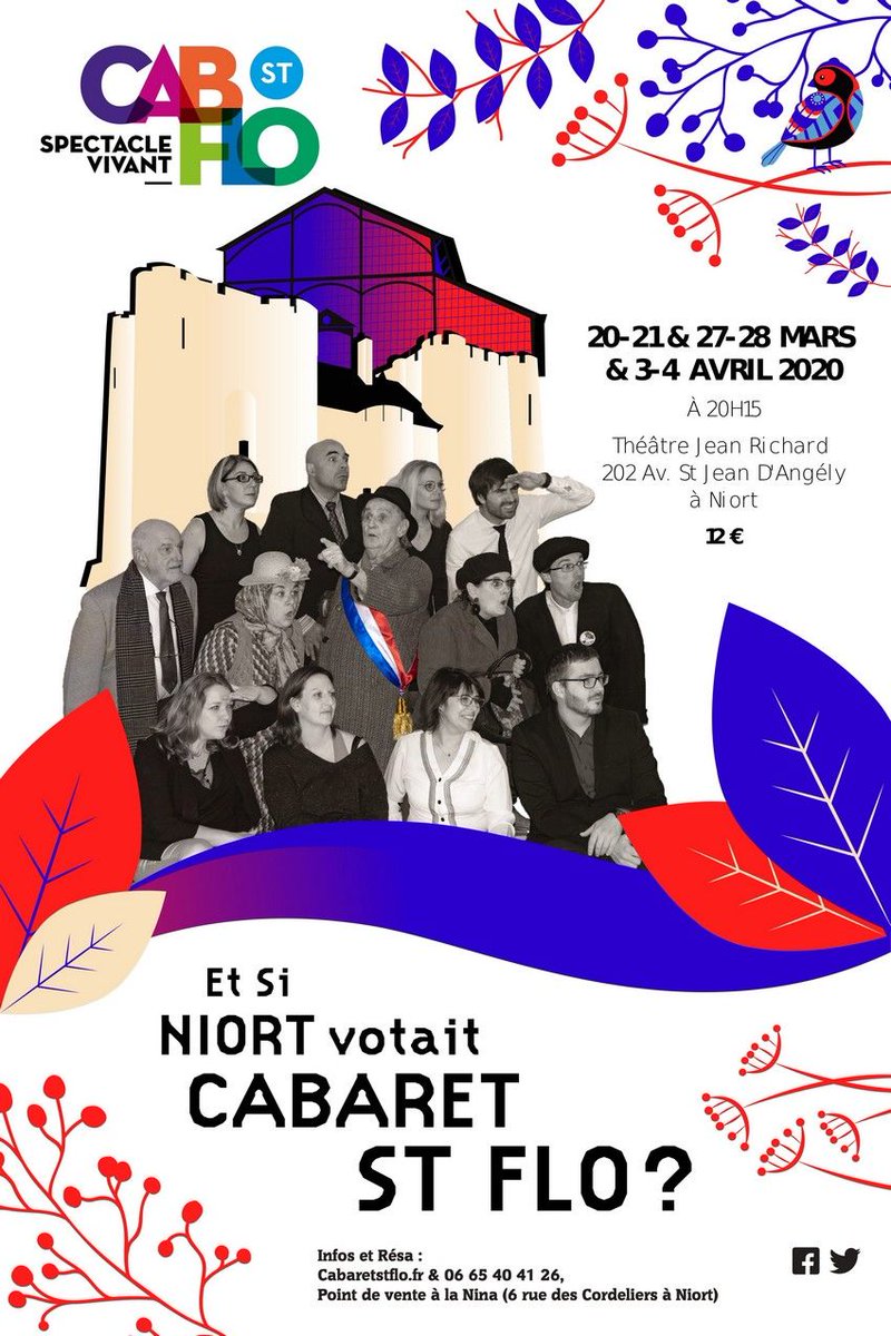 Sortiraniort's tweet photo. JEU CONCOURS 🎟 @Sortiraniort et @cabstflo vous proposent de gagner 2 places par personne pour 3 personnes pour le nouveau spectacle du Cabaret St Flo le vendredi 20 ou samedi 21 mars à 20h15 au Théâtre Jean Richard #Niort

RT + commentez la date de votre choix pour participer ! https://t.co/UdEIcudIzn