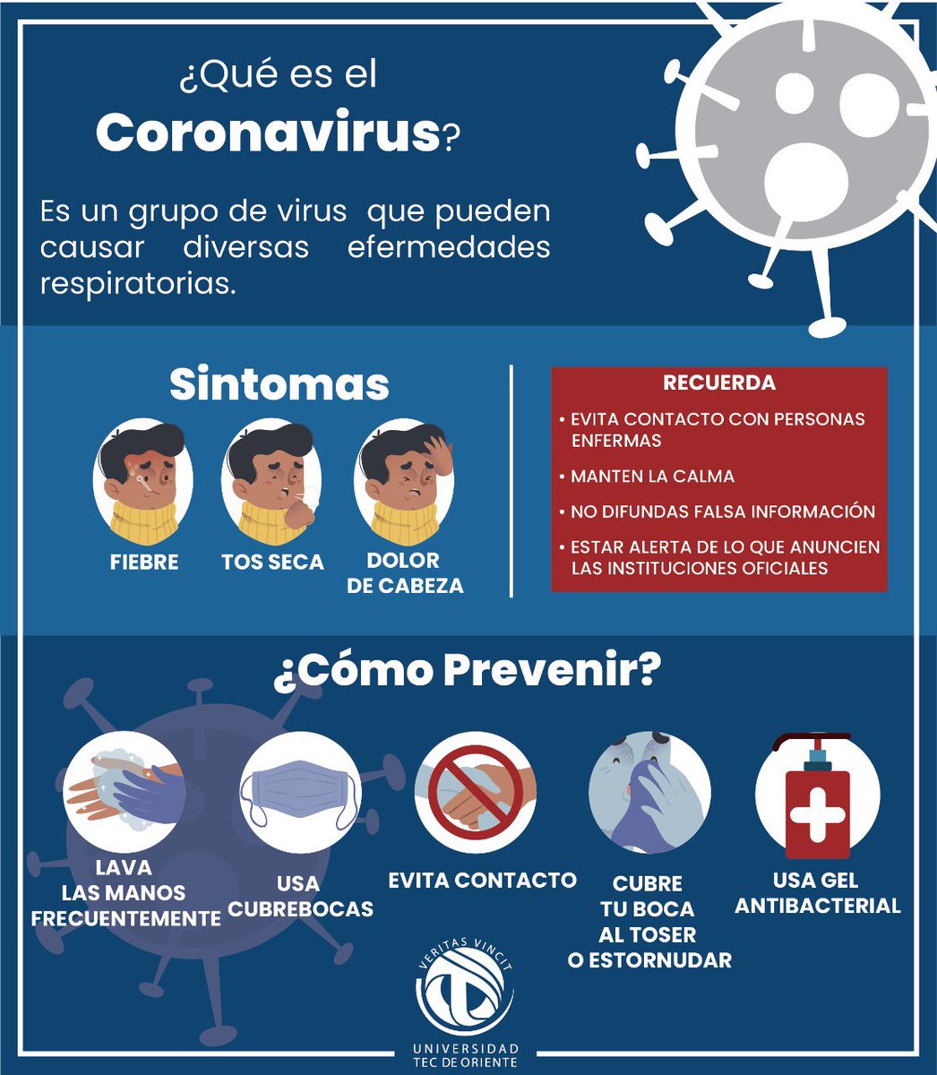 Ante la llegada del Coronavirus a México, no olvides seguir las recomendaciones.