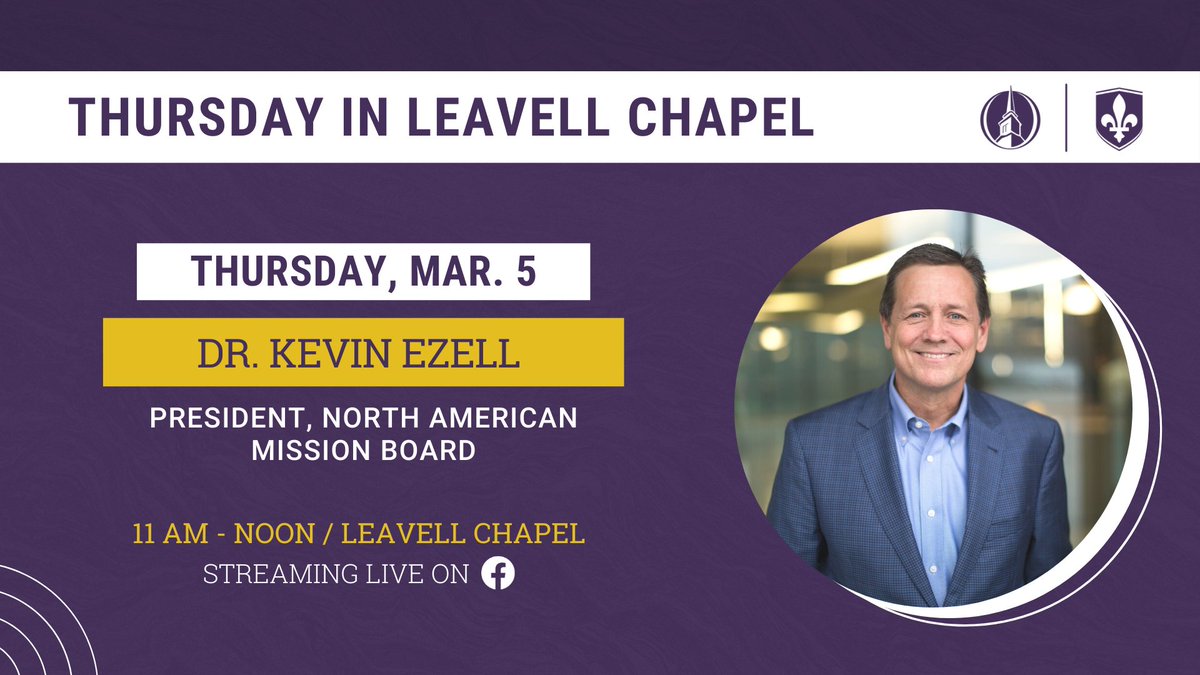 NOBTSchapel's tweet photo. Don't miss @kevezell in #NOBTSChapel! https://t.co/sCEJrhXbhJ