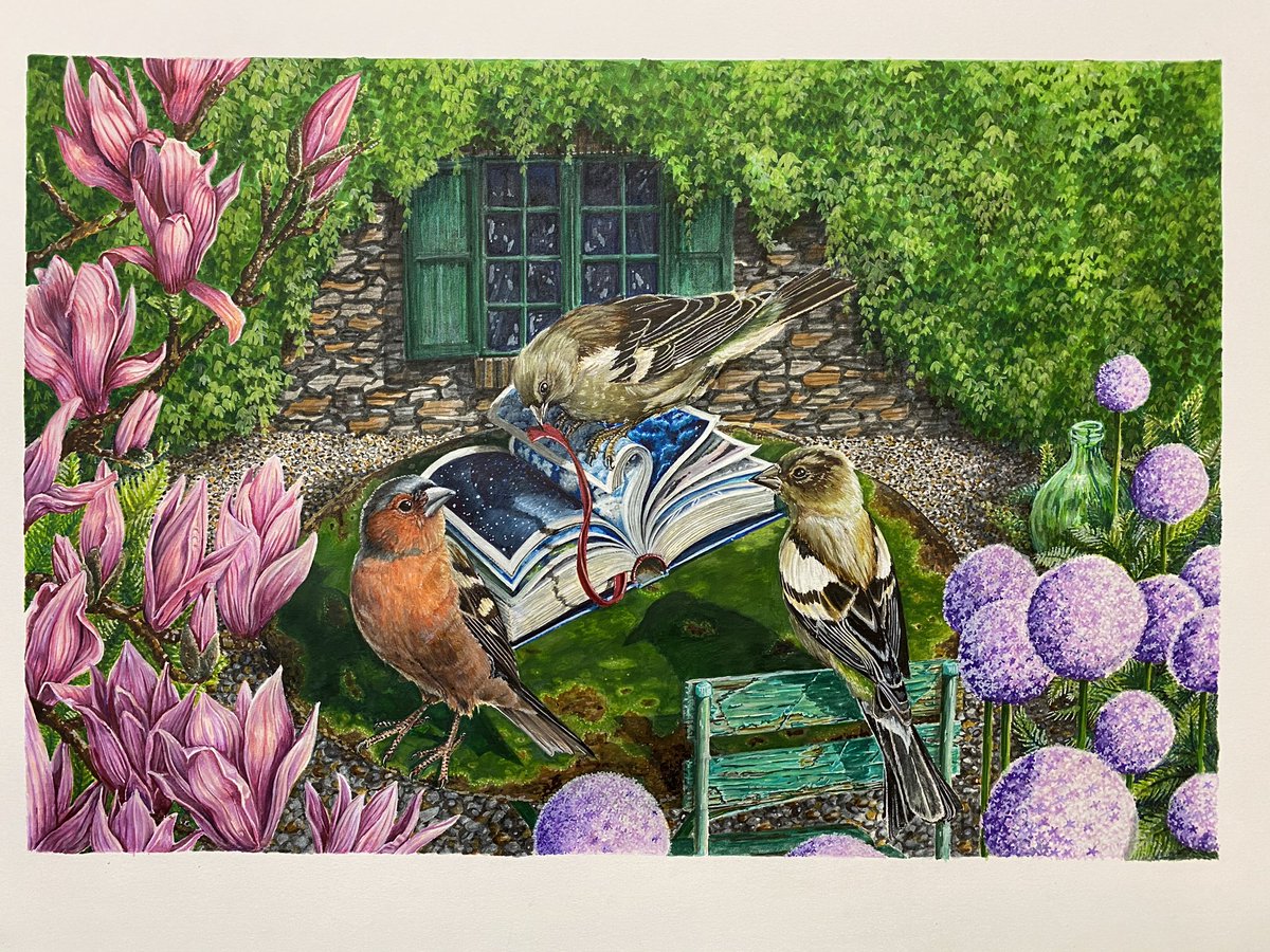 AtelierGeeraets's tweet photo. Zojuist heb ik mijn negende tekening voltooid. Drie vinken en een boek. Ik hoop dat jullie het weten te waarderen.

‘Onder elke hemel, tijdens elk jaargetijde samen’

50 x 65 cm
Pigment inkt op papier

Retweet is lief! https://t.co/OlI5qVtMcv