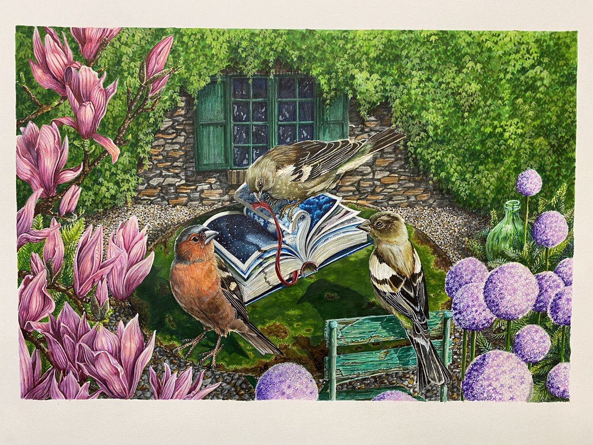 AtelierGeeraets's tweet photo. Zojuist heb ik mijn negende tekening voltooid. Drie vinken en een boek. Ik hoop dat jullie het weten te waarderen.

‘Onder elke hemel, tijdens elk jaargetijde samen’

50 x 65 cm
Pigment inkt op papier

Retweet is lief! https://t.co/OlI5qVtMcv