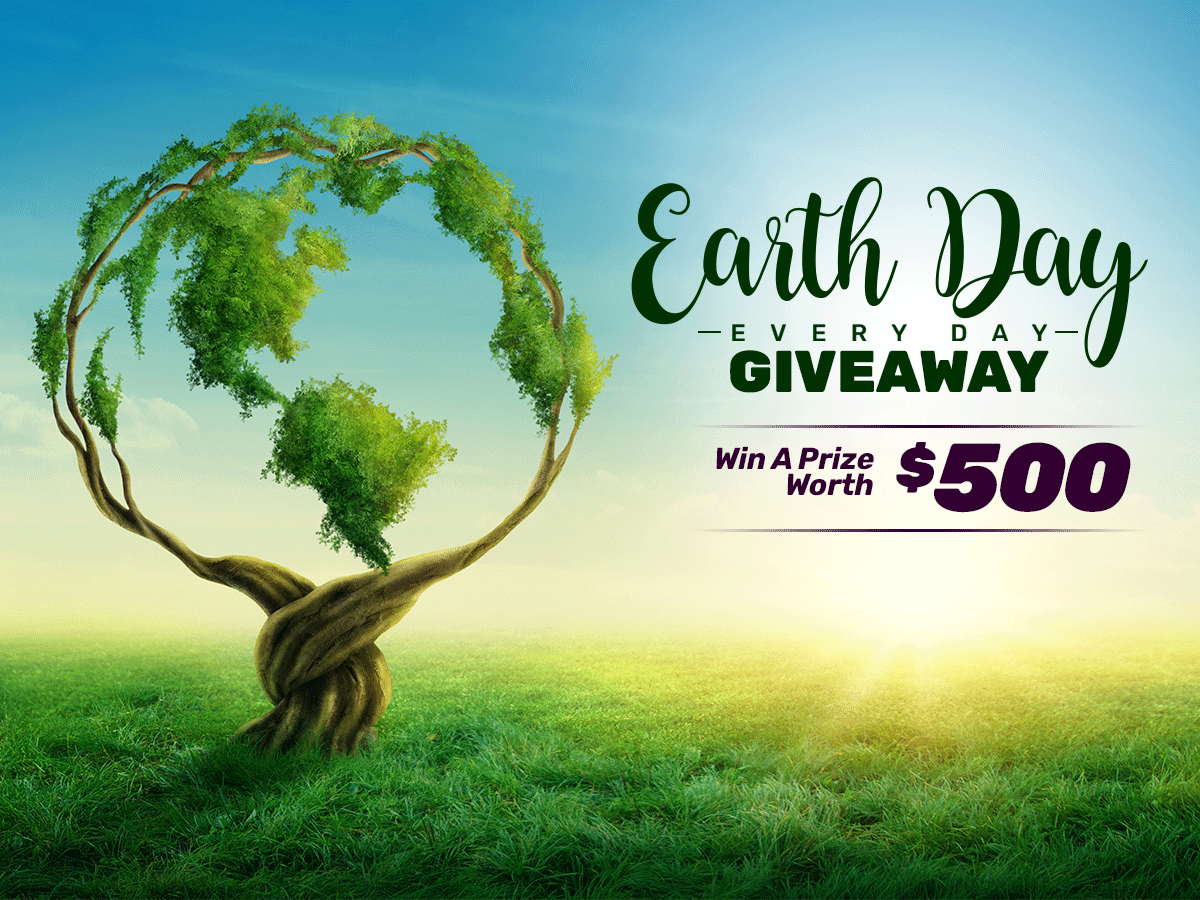 Earth Day is on the horizon. So we're celebrating with our Earth Day Every Day Giveaway. Enter for a chance to win your choice of three Earth-friendly prizes. Enter every day until April 22, 2020 to increase your odds of winning at bit.ly/32ANxsn #EarthDayGiveaway