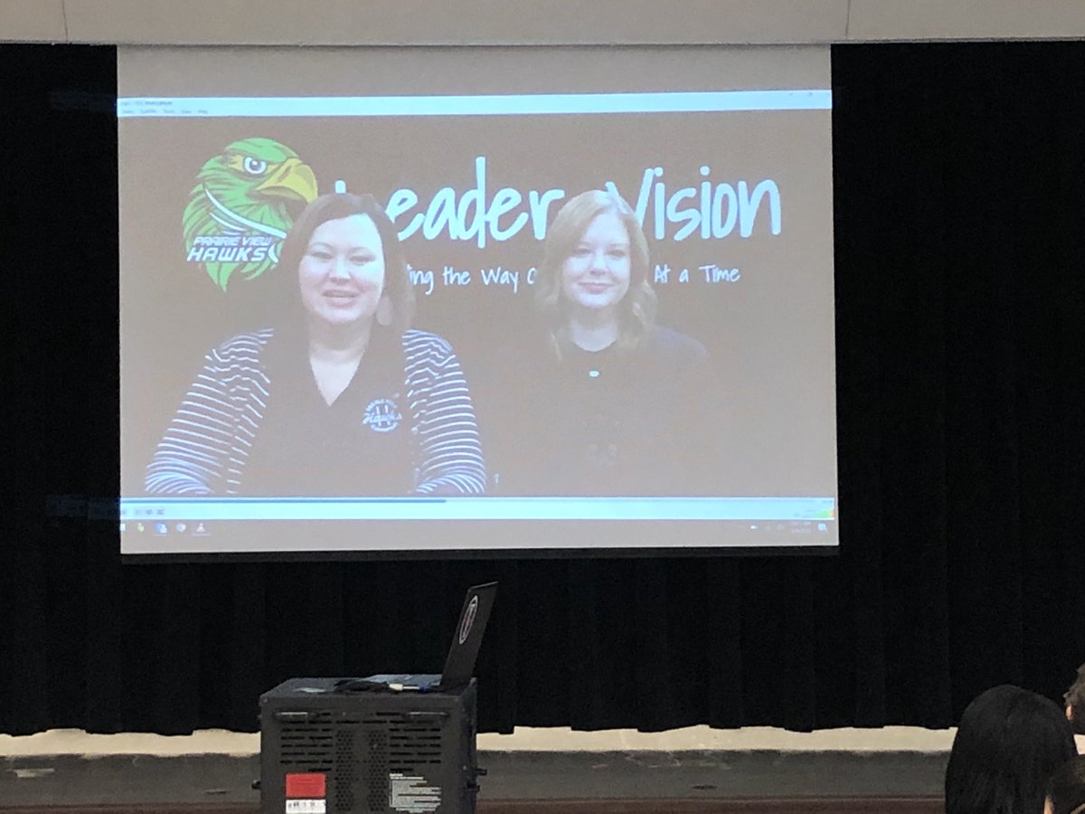 jmarti43's tweet photo. These fabulous leaders have transformed the #LeaderVision program and made a pristine video to showcase all of the students that make the morning announcements come alive. #EducationelevatedLIM @MrsJCay @tiffanydold @TheLeaderinMe @PrairieViewES https://t.co/vjJ1ORXNbq