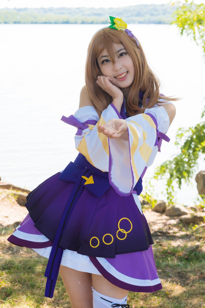 chromastars's tweet photo. Happiest of birthdays to Hanamaru, zura! 💜 Eat lots, read lots and be merry today, little Ola~

pc @SoulDriveP , modeled by @MerrySheep94 ! https://t.co/p1xyKACevv