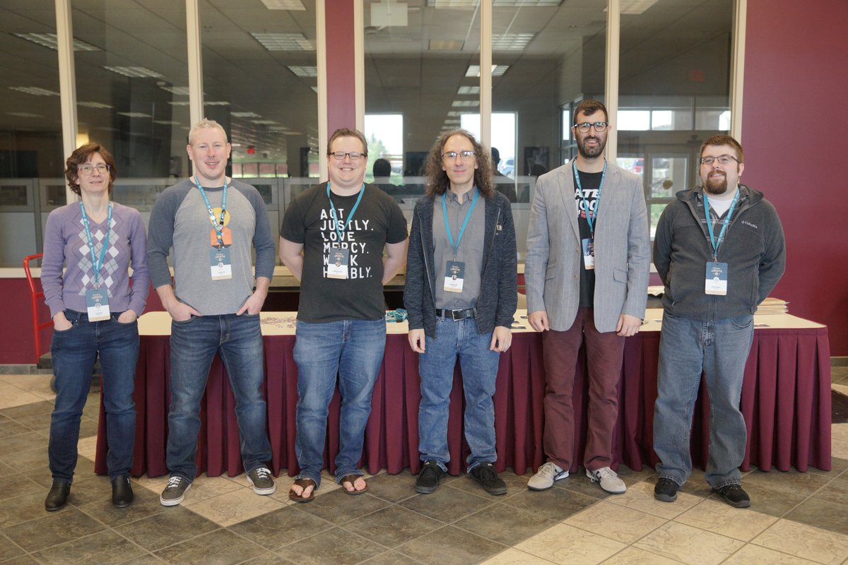 salzano's tweet photo. @jonathanober @anthonydpaul @leerdustin @ramiabraham @charlie3 @WordCampLanc Here's last year's #wclanc organizer photo! Needs cooler poses. https://t.co/peBd3U6DxH