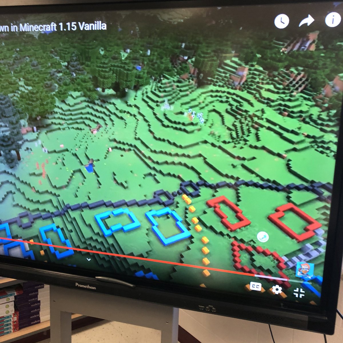 Students learn how to plan out their virtual Southwest field trips first on graph paper and then in Minecraft before coding their agents to create features of the region in their #pbl groups.