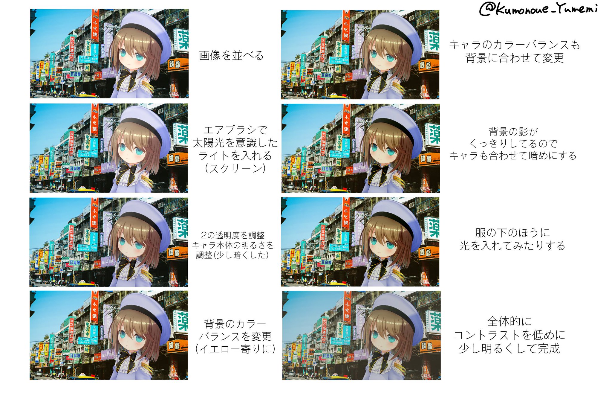 くもの上ユメミ 写真とキャラをなじませる方法 いつもなんとなく雰囲気でやっているのをまとめました 雑だけど 使えそうであれば使ってください くもの上ユメミ 写真とキャラをなじませる方法 いつもなんとなく雰囲気でやっているのをまとめました 雑だけど 使えそうであれば使ってください