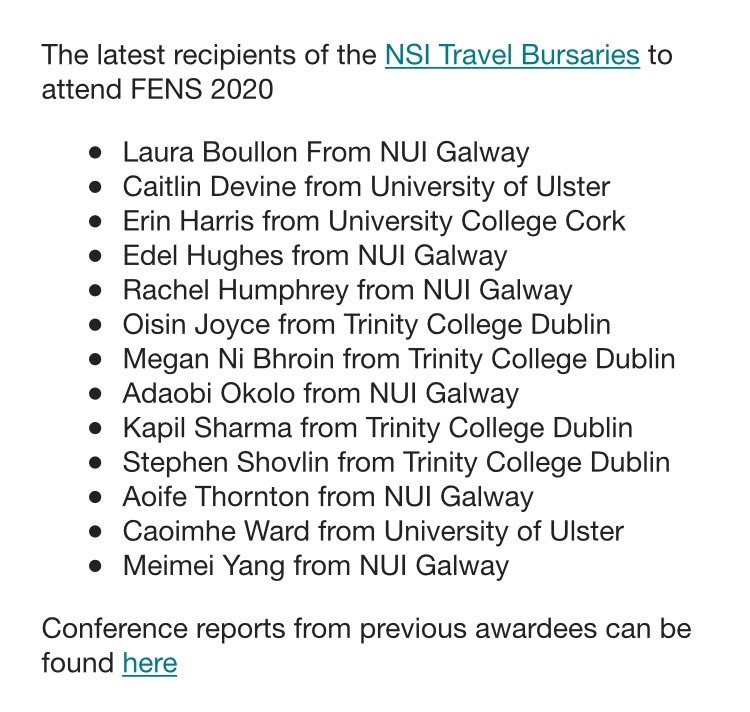 Galway Neuroscience Centre (@galwayneuro) on Twitter photo Congratulations to all of the recipients of the <a href="/NeuroscienceIRL/">Neuroscience Ireland</a> travel grants for <a href="/FENSorg/">FENS</a> #FENS2020 in Glasgow. Especially to our own Laura, Edel, Rachel, Adaobi, Aoife and Meimei!! <a href="/NeuroSocNUIG/">NUIG NeuroSoc</a> Congratulations to all of the recipients of the <a href="/NeuroscienceIRL/">Neuroscience Ireland</a> travel grants for <a href="/FENSorg/">FENS</a> #FENS2020 in Glasgow. Especially to our own Laura, Edel, Rachel, Adaobi, Aoife and Meimei!! <a href="/NeuroSocNUIG/">NUIG NeuroSoc</a>