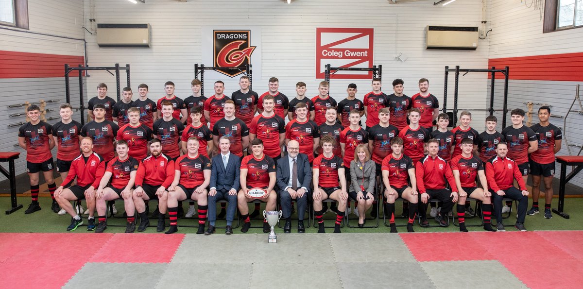 coleggwent's tweet photo. Freshly crowned WRU Welsh Schools &amp; Colleges #Rugby League champions Coleg Gwent, met with Principal Guy Lacey for a team photo at #Crosskeys Campus yesterday. “I’m so proud of our amazing team - what an achievement this season.” said Guy 🏆🏉 https://t.co/5DOXxjJNKg https://t.co/AzWinjy32v