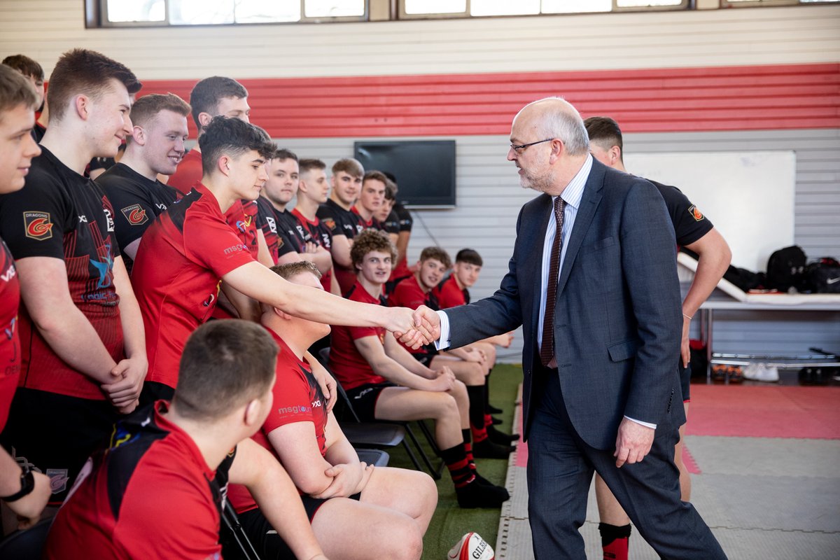 coleggwent's tweet photo. Freshly crowned WRU Welsh Schools &amp; Colleges #Rugby League champions Coleg Gwent, met with Principal Guy Lacey for a team photo at #Crosskeys Campus yesterday. “I’m so proud of our amazing team - what an achievement this season.” said Guy 🏆🏉 https://t.co/5DOXxjJNKg https://t.co/AzWinjy32v