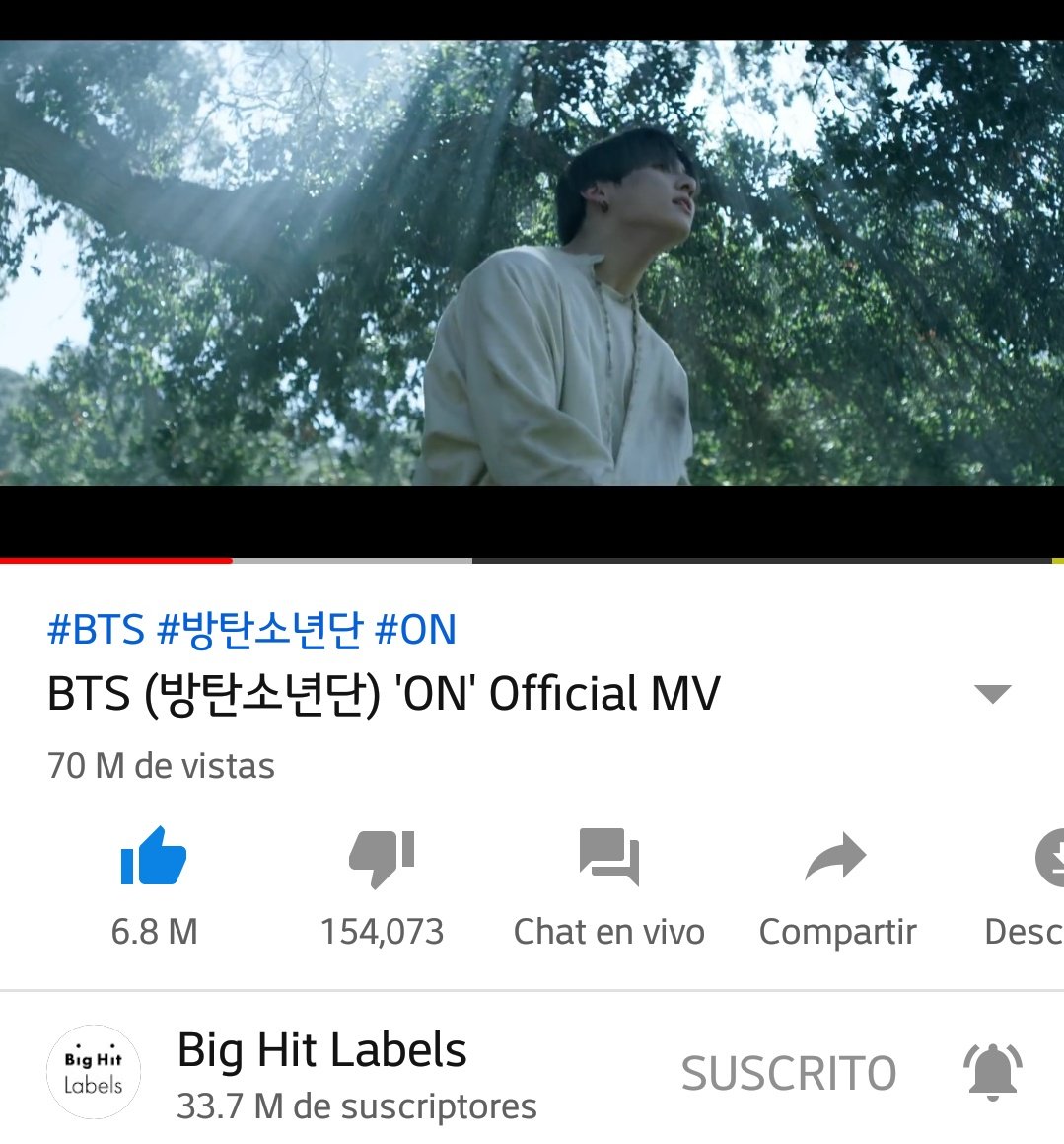 Tannieewx's tweet photo. ON ya está en los 70M, hay que seguir con el stream y con Black Swan!
#ON70M @BTS_twt #BlackSwan https://t.co/erIGi5syGa
