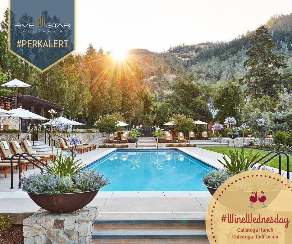 #WineWednesday #PerkAlert Enjoy daily breakfast and a $100 Resort Credit <a href="/CalistogaRanch/">Calistoga Ranch</a> Designed with relaxation in mind, book a stay at this #winecountry retreat: fivestaralliance.com/luxury-hotels/… #Napa #traveldeal #traveloffer #LuxuryTravel