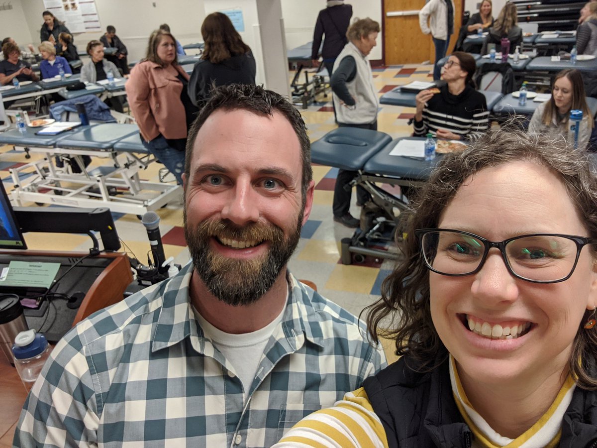 DrRuenUMN's tweet image. What a fun evening @UMN_PT working with over 40 clinicians to practice those big bang for buck short term interventions that keep people moving and working on their long term goals! #agilePT