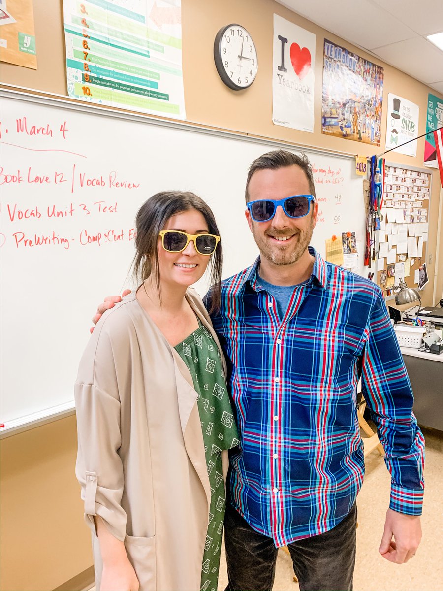 MsAveryFACS's tweet photo. Shout out to one of the finest dudes I know, Mr. Murphy, for passing the teacher of the month torch my way! To be recognized by such an inspiring and hard working mentor is an honor. Thanks, Murph! 😎 #hpsdtigers https://t.co/U8hbAaLHjO