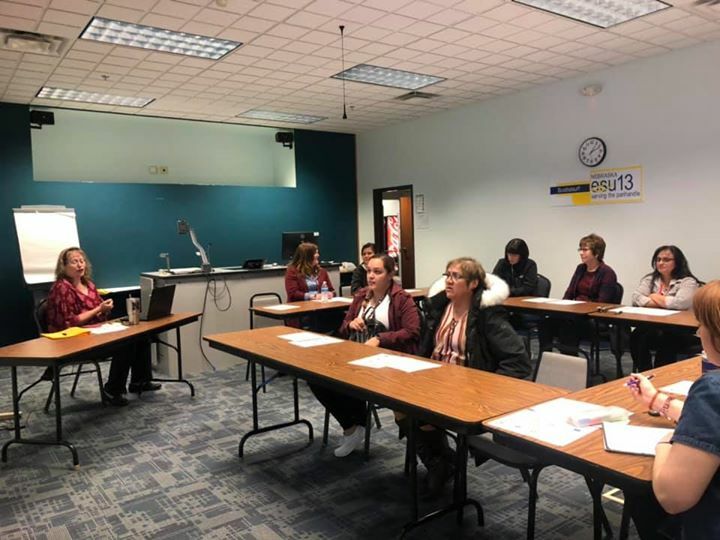 13esu's tweet photo. Amy Trauernicht training paraprofessionals on Assessment and Accountability. #parapros #esu13 https://t.co/ZN6Z4jazYq