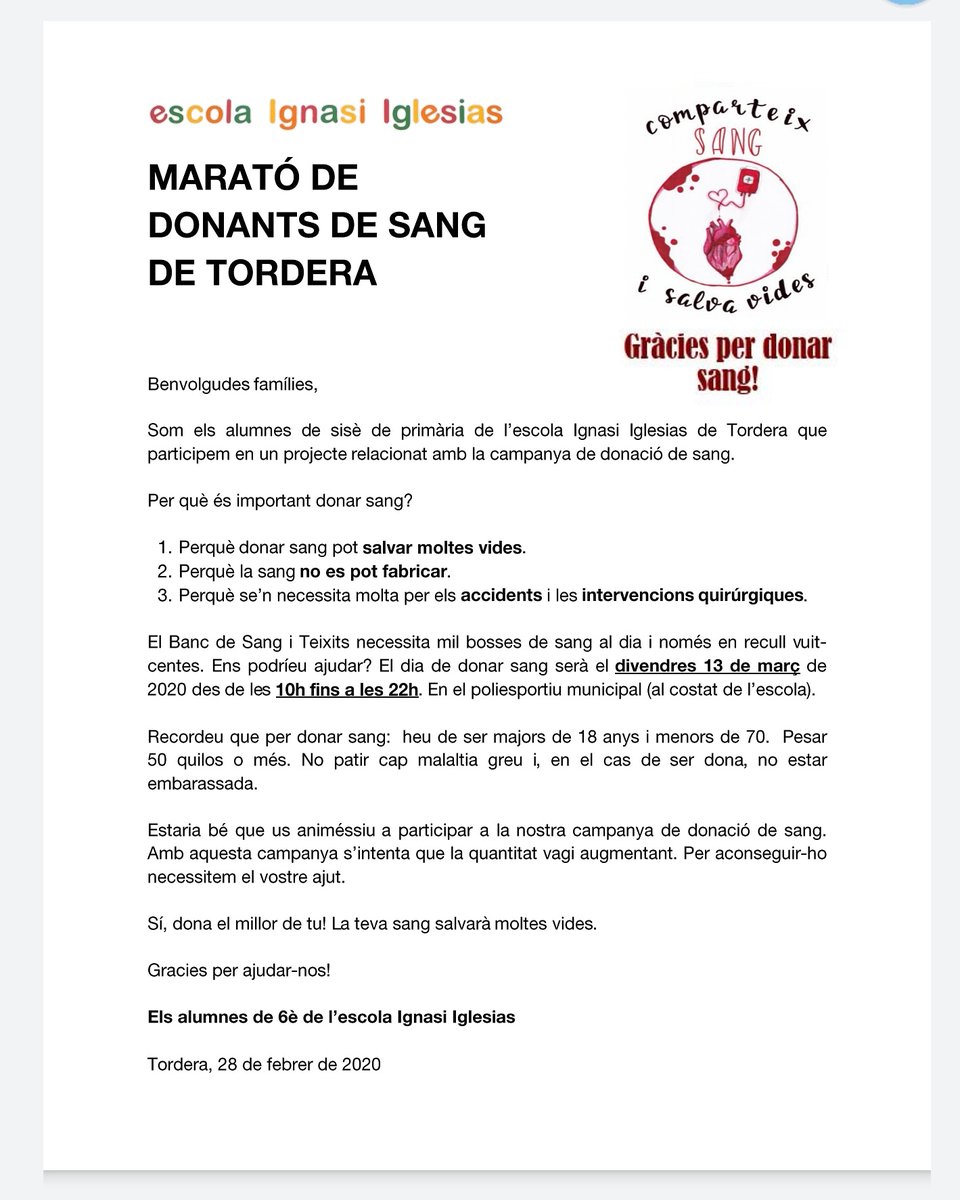 AFAIgnasi's tweet photo. Vina a donar sang!❤ @eignasiiglesias https://t.co/6SJBNpRTDj
