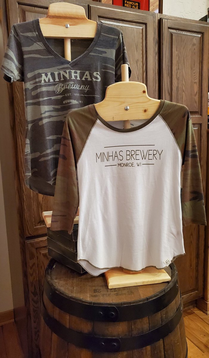 MinhasCraftBrew's tweet photo. The camo look made it's way back, stay in trend with our v-neck or 3 quarter sleeve to get your closet ready for spring! https://t.co/bKQoTFakYo