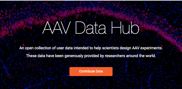 Addgene's tweet photo. As #OpenDataDay2020 is coming up on March 7, we wanted to share again our latest initiative in making science more open: the AAV Data Hub! The #AAVDataHub is a way for researchers using AAV to share practical experimental info. Learn more on our blog: https://t.co/AoYZsAip8Z https://t.co/FxmZDdMB46