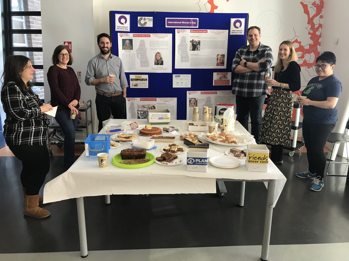 Pamela Walsh (@pamjwalsh) on Twitter photo CCE staff & Bella (student) kicking off today’s IWD celebrations with a charity cake sale. Big thanks to Cristina <a href="/CLagunas5/">Dr M. Cristina Lagunas</a> for organising it #IWD2020 <a href="/knipelab/">Knipe Chemistry</a> <a href="/NancyArtioli/">Nancyart</a> <a href="/pmanesiotis/">Panagiotis Manesiotis</a> @CceSwanQUB <a href="/QUBCCE/">QUB - Chemistry & Chemical Engineering</a> @QGI103 CCE staff & Bella (student) kicking off today’s IWD celebrations with a charity cake sale. Big thanks to Cristina <a href="/CLagunas5/">Dr M. Cristina Lagunas</a> for organising it #IWD2020 <a href="/knipelab/">Knipe Chemistry</a> <a href="/NancyArtioli/">Nancyart</a> <a href="/pmanesiotis/">Panagiotis Manesiotis</a> @CceSwanQUB <a href="/QUBCCE/">QUB - Chemistry & Chemical Engineering</a> @QGI103