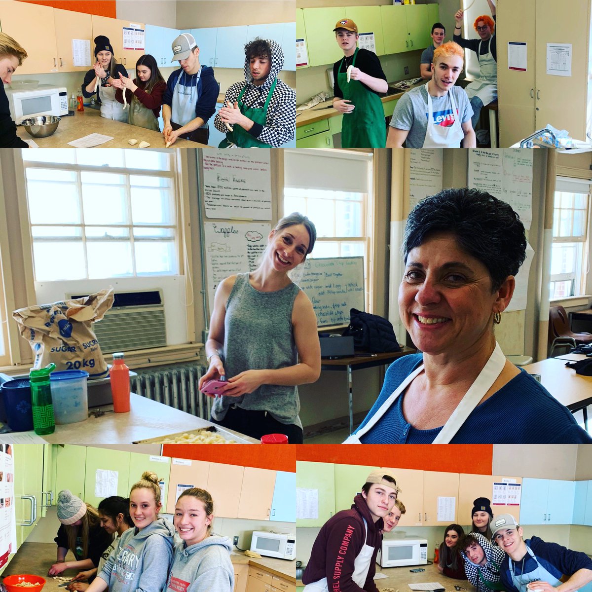 CityParkSchool's tweet photo. When the teacher’s mom helps teach you how to make homemade pasta #cavatelli #gnocchi #pregamemeals https://t.co/yRtWczDgrD