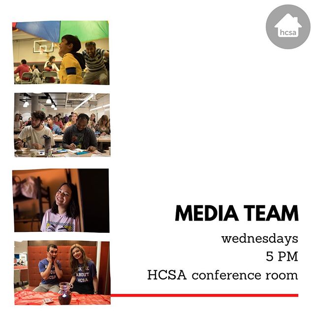 OUHCSA's tweet image. Today’s meetings are media team at 5 and programming committee at 6 in the HCSA conference room!