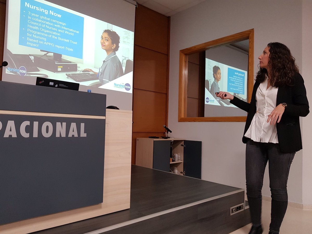 NNExtremadura's tweet photo. Presentación de la campaña #NursingNowExtremadura a los alumnos de la @_FENTO_ 
#Liderazgo 
Gracias @jmlavadogarcia por la invitación y a los alumnos por la acogida!! https://t.co/i377BCb4au